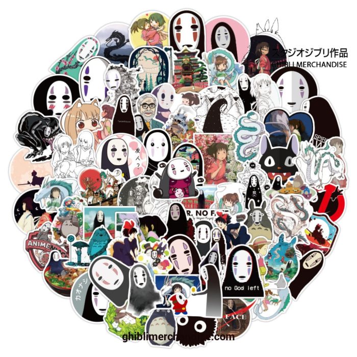 10/30/50/100 Spirited Away No Face Stickers - Studio Ghibli Store