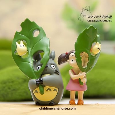 2Pcs/set Cute Totoro With Mei Figurine