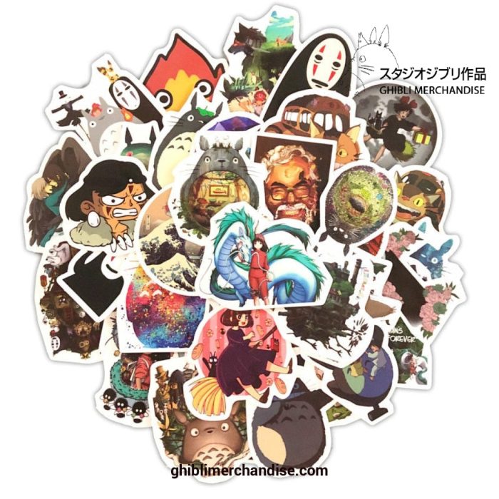 50/Pcs Studio Ghibli Spirited Away Stickers - Studio Ghibli Store