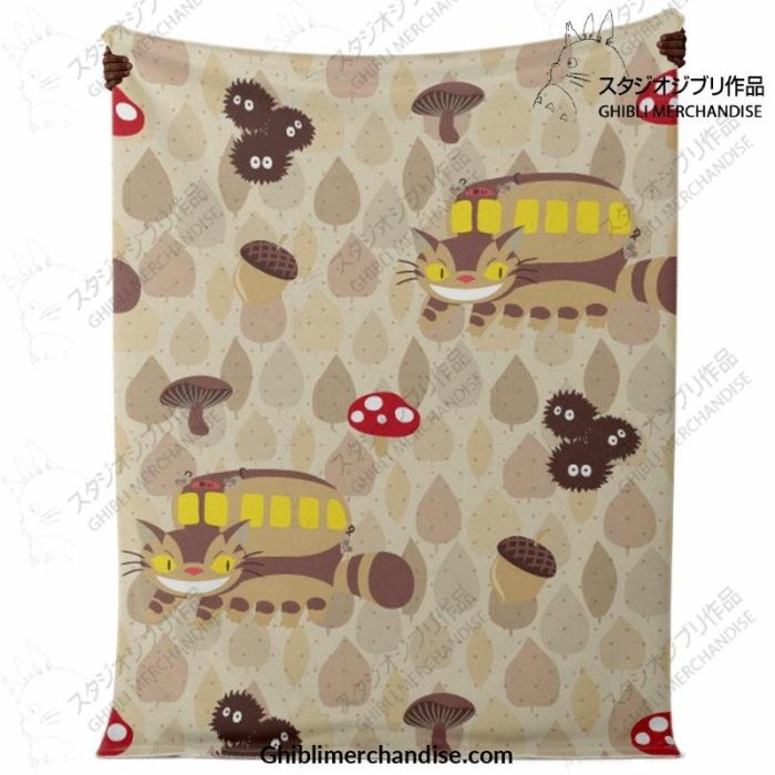 Cat Bus Susuwatari Microfleece Blanket Premium - Aop