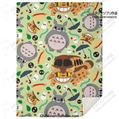 Cute Funny Totoro Microfleece Blanket M Premium - Aop