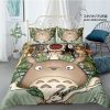 Cute Totoro Green Bedding Set