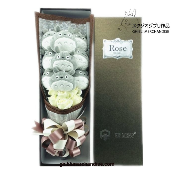 Cute Totoro Plush Flower Bouquet Creative Gift For Graduation/birthday/valentine With Gift Box / 2