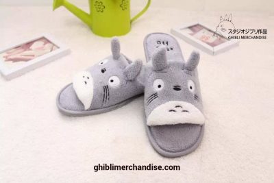 Cute Totoro Plush Winter Warm Slippers Girls M(36-38 Yards) / Gray A