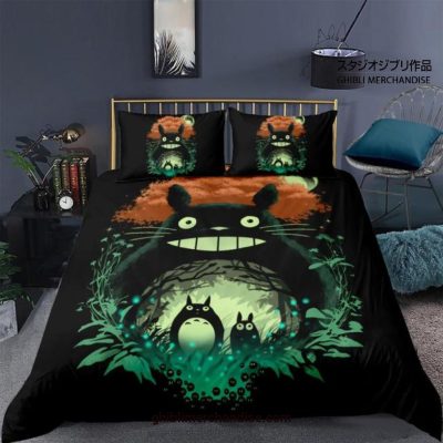 Dark Totoro 3D Bedding Set