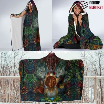 Fearless Mononoke Hooded Blanket