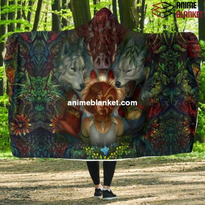 Fearless Mononoke Hooded Blanket