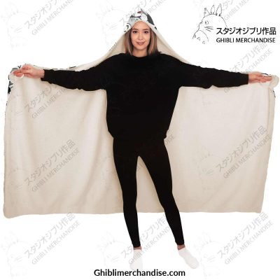 Ghibli Face Character 3D Hooded Blanket - Aop