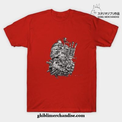 Howl_S Moving Castle T-Shirt Red / S