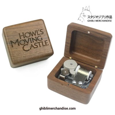 Howls Moving Castle Wooden Music Box - Merry Go Round Of Life Song