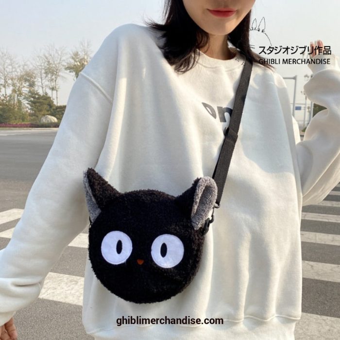 Kikis Delivery Service Black Jiji Cat Shoulder Bag