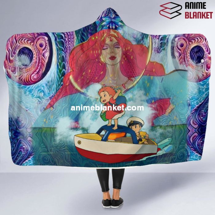 Magical Ponyo Hooded Blanket Studio Ghibli Store
