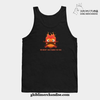 My Heart Only Burns For You Tank Top Black / S
