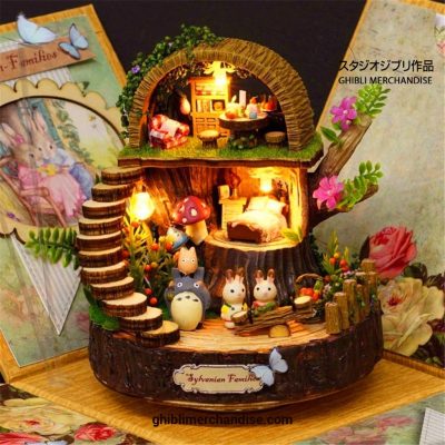 My Neighbor Totoro Music Box Diy Handmade Led Lamp