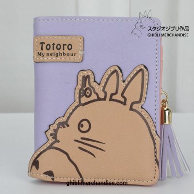New Arrival Totoro Short Wallet Women Purple