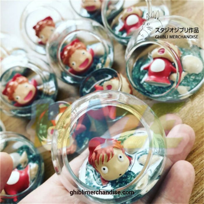 Ponyo On The Cliff Figure Model Toy Car Ornaments Home Decor Lying