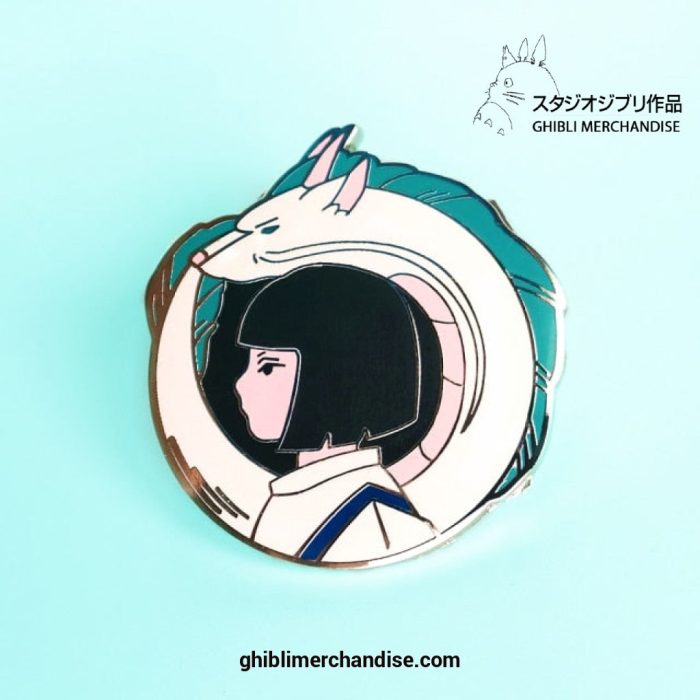 Spirited Away Haku White Dragon Enamel Pin