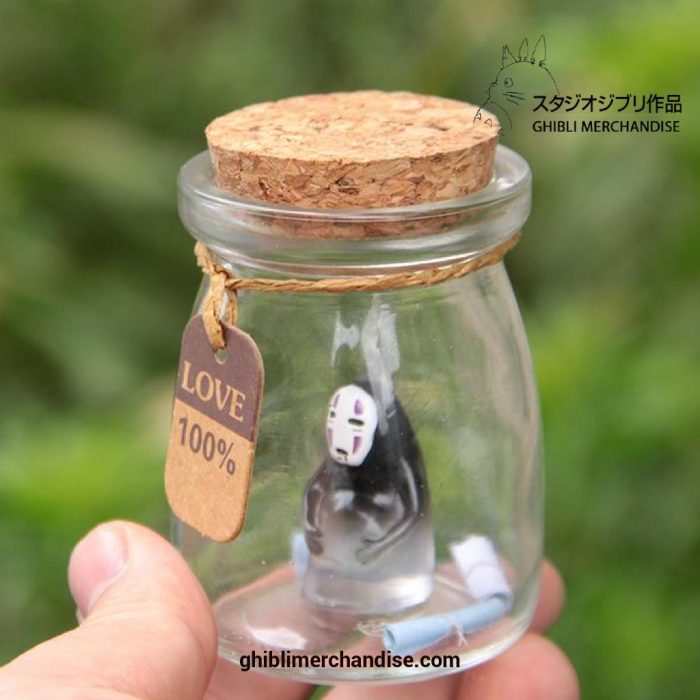 Spirited Away No Face Man Glass Bottle