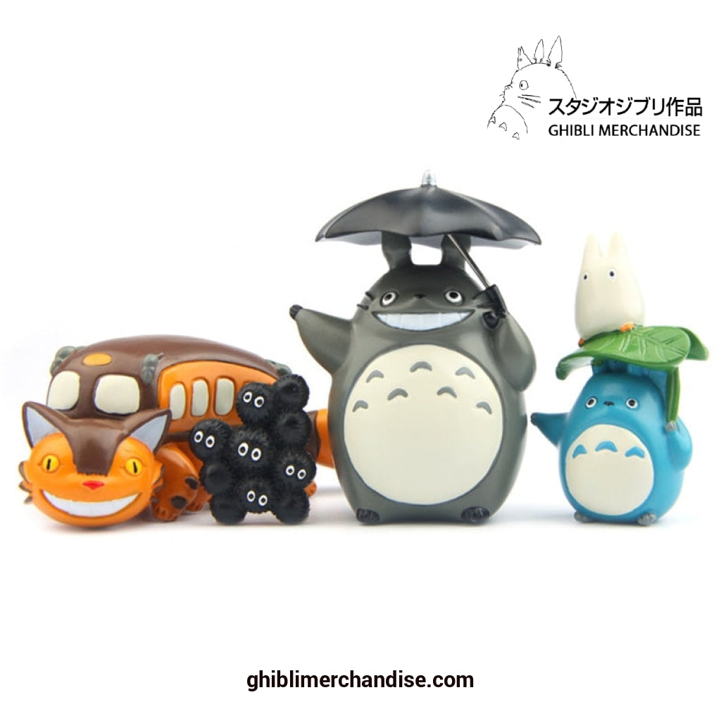Studio Ghibli Totoro Cat Bus With Umbrella Figure Studio Ghibli Store