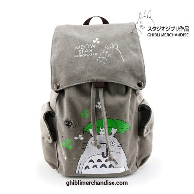 Totoro Canvas Backpack Travel Schoolbag