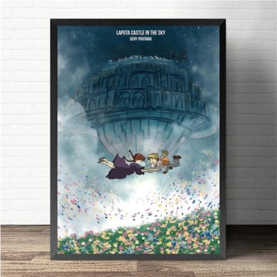 Castle in the Sky Canvas Wall Art Home Decor