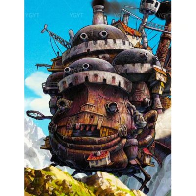 Howl's Moving Castle Ship Canvas Wall Art Home Decor