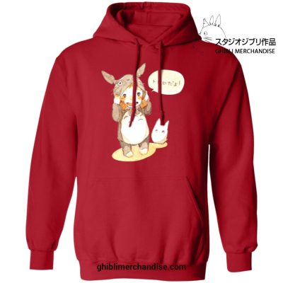 Baby Totoro And Mei Hoodie Red / S