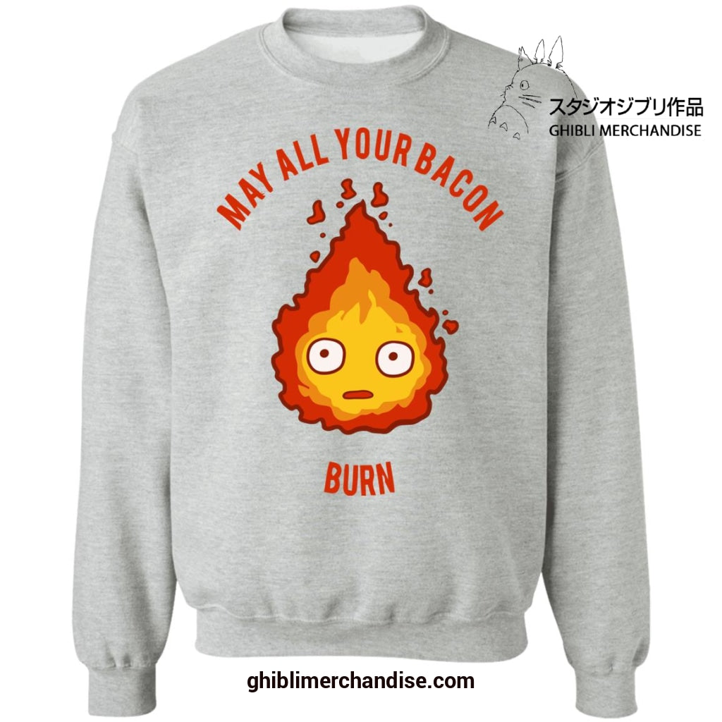 May All Your Bacon Burn Standard Unisex Sweatshirt Calcifer Ugly Sweater