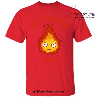 Calcifer - May All Your Bacon Burn T-Shirt Red / S
