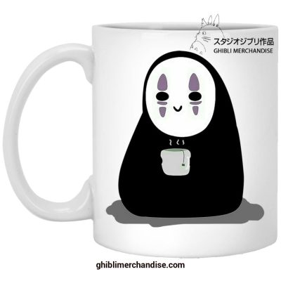 Cute No Face Drinking Hot Tea Mug
