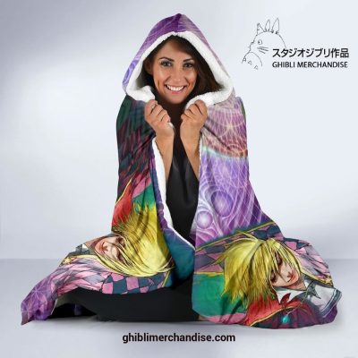 Enlightened Howls Moving Castle Hooded Blanket