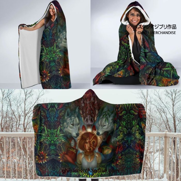 Fearless Mononoke Hooded Blanket