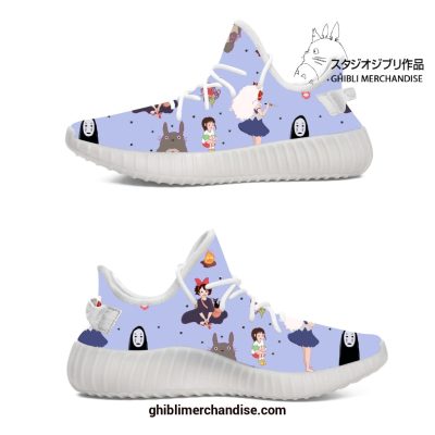 Ghibli Character Light Blue Yeezy Shoes Air Force
