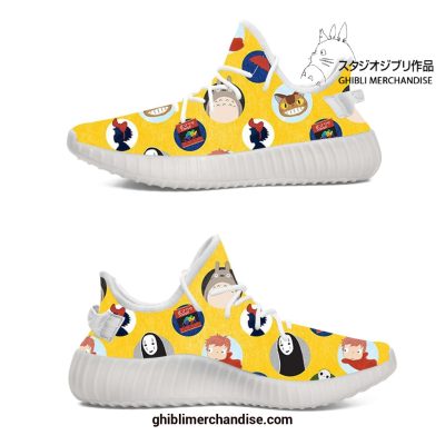 Ghibli Character Yellow Yeezy Air Force Shoes