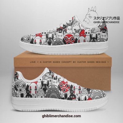 Ghibli Characters Art Style Air Force Shoes