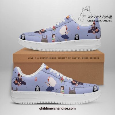 Ghibli Characters Light Blue Air Force Shoes