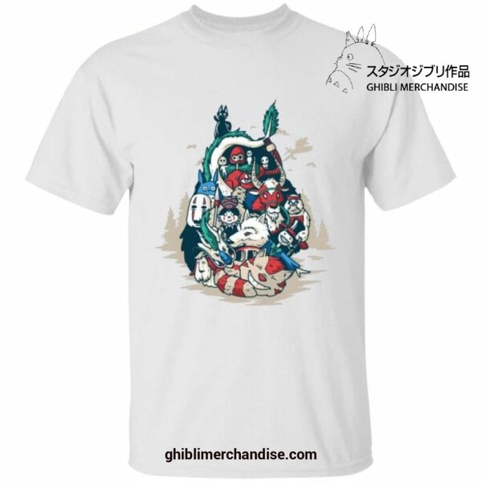 Ghibli World In Totoro Shape T-Shirt