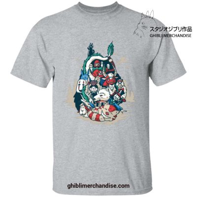 Ghibli World In Totoro Shape T-Shirt