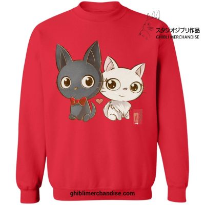 Jiji And Lily Chibi Style Sweatshirt Red / S