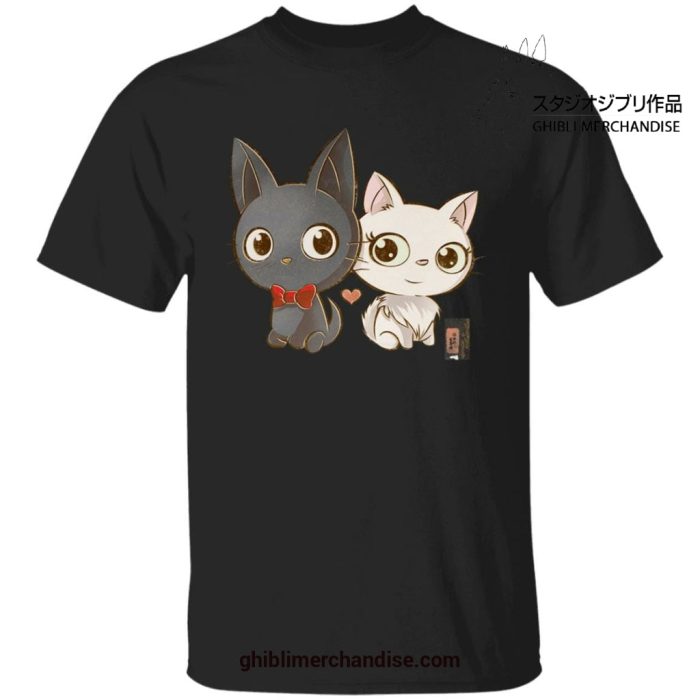 Jiji And Lily Chibi Style T-Shirt Black / S