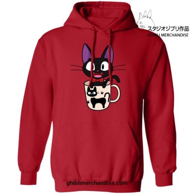Jiji In The Cat Cup Hoodie Red / S