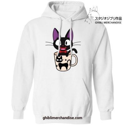Jiji In The Cat Cup Hoodie White / S
