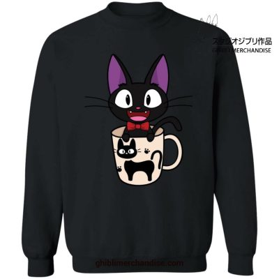 Jiji In The Cat Cup Sweatshirt Black / S
