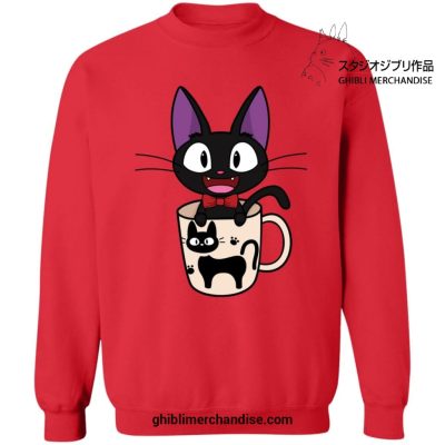 Jiji In The Cat Cup Sweatshirt Red / S