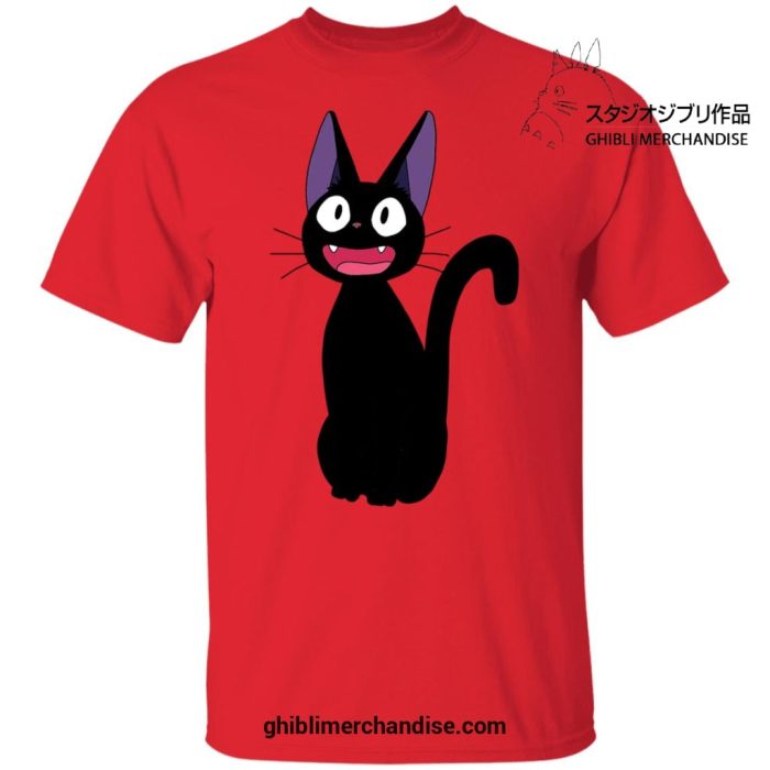 Kikis Delivery Service Cute Jiji Cat T-Shirt Red / S