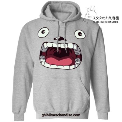 My Neighbor Totoro With Big Mouth Hoodie Gray / S