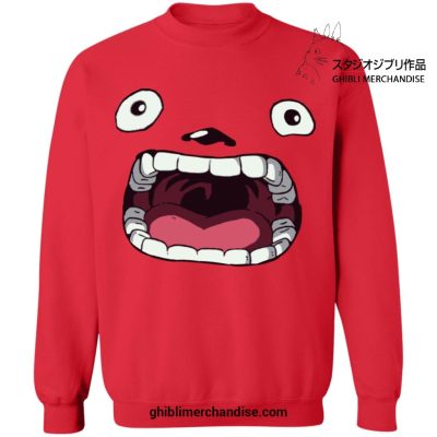 My Neighbor Totoro With Big Mouth Sweatshirt Red / S