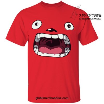 My Neighbor Totoro With Big Mouth T-Shirt Red / S