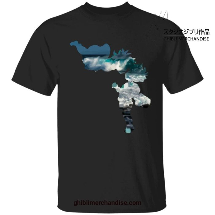 Ponyo And Sasuke Cutout Style T-Shirt Black / S