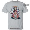 Princess Mononoke Characters T-Shirt Gray / S
